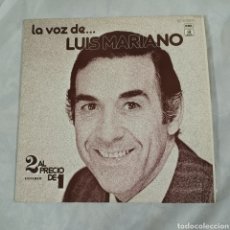 Discos de vinilo: LA VOZ DE LUIS MARIANO - DOBLE LP. EMI ODEON. Lote 304806443