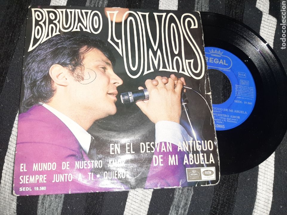 Discos de vinilo: Bruno Lomas - en el desv&aacute;n antiguo de mi abuela - Foto 1