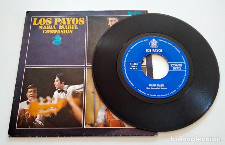 Discos de vinilo: VINILO SINGLE DE LOS PAYOS. MARIA ISABEL. 1969. - Foto 3