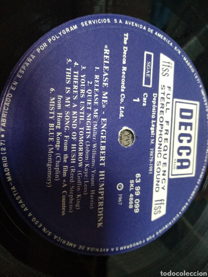 Discos de vinilo: Engelbert Humperdinck _� Release Me - Foto 3