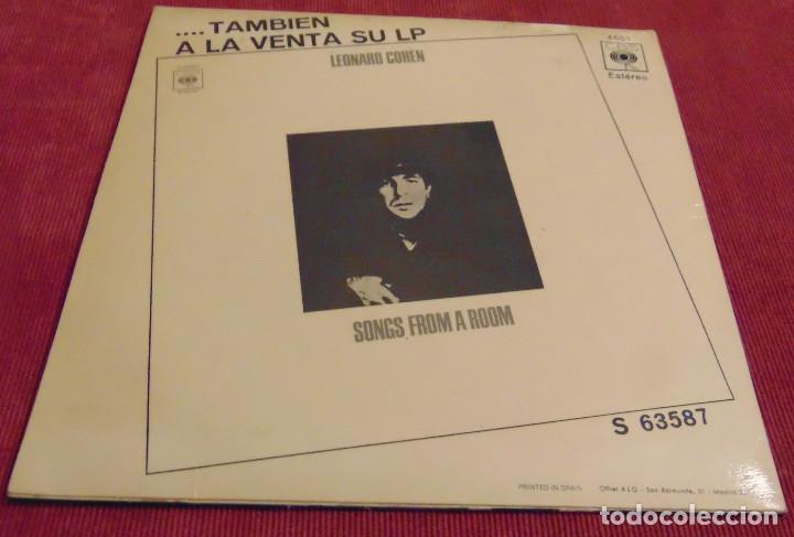 Discos de vinilo: Leonard Cohen &ndash; El Guerrillero / Suzanne - SINGLE 1971 - Foto 2