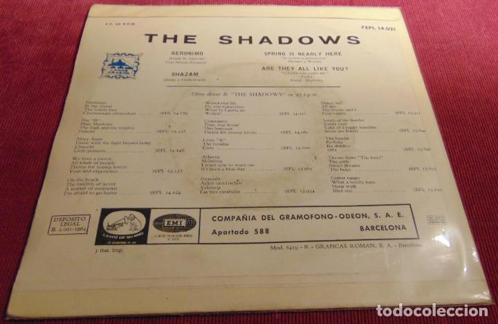 Discos de vinilo: The Shadows - GERONIMO + 3 - EP 1964 - Foto 5
