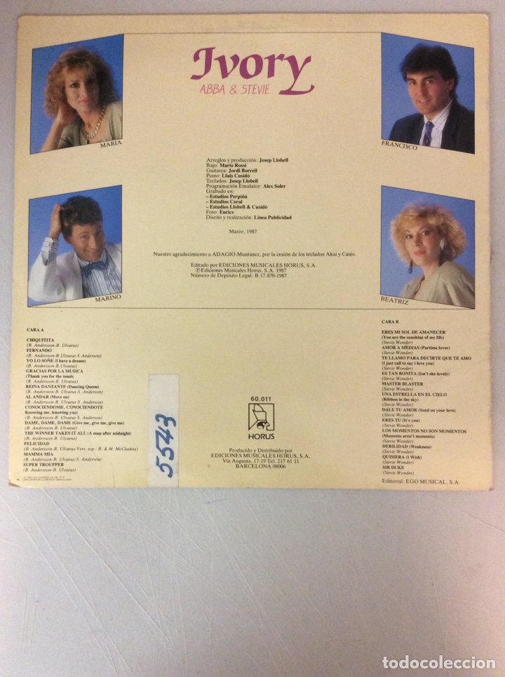 Discos de vinilo: Ivory. Anna & Stevie. - Foto 2