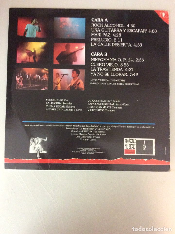 Discos de vinilo: 24Dioptrias. Rock Alcohol. - Foto 2
