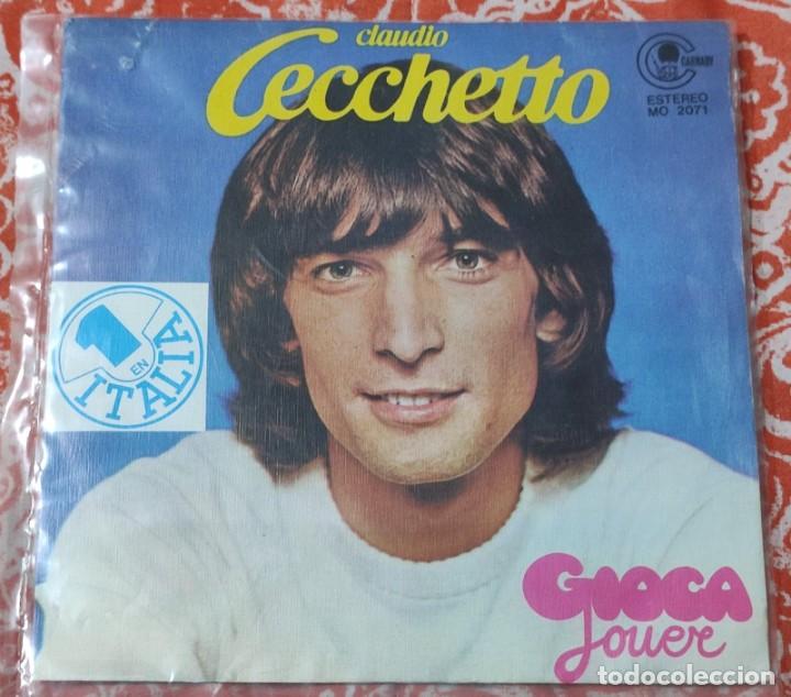 Discos de vinilo: SINGLE: CLAUDIO CECCHETTO (GIOCA JOUER &middot; Carnaby, 1981) - Foto 1
