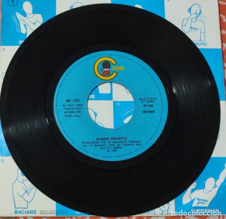 Discos de vinilo: SINGLE: CLAUDIO CECCHETTO (GIOCA JOUER &middot; Carnaby, 1981) - Foto 3