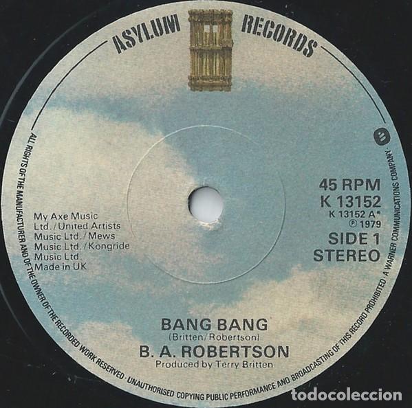Discos de vinilo: B. A. Robertson - Bang Bang (7&rdquo;, Single) - Foto 1
