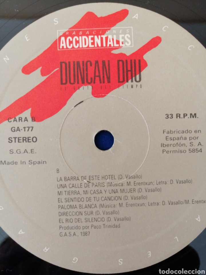 Discos de vinilo: DUNCAN DHU EL GRITO DEL TIEMPO - Foto 5