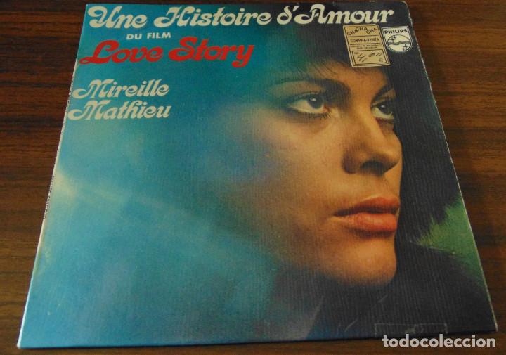 Discos de vinilo: Mireille Mathieu &ndash; Une Histoire DAmour + 3 - EP 1971 - Foto 1