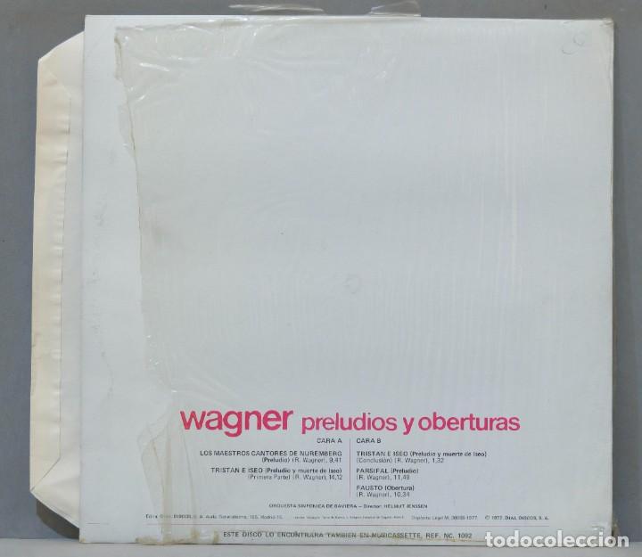 Discos de vinilo: LP. PRELUDIOS Y OBERTURAS. WAGNER - Foto 2