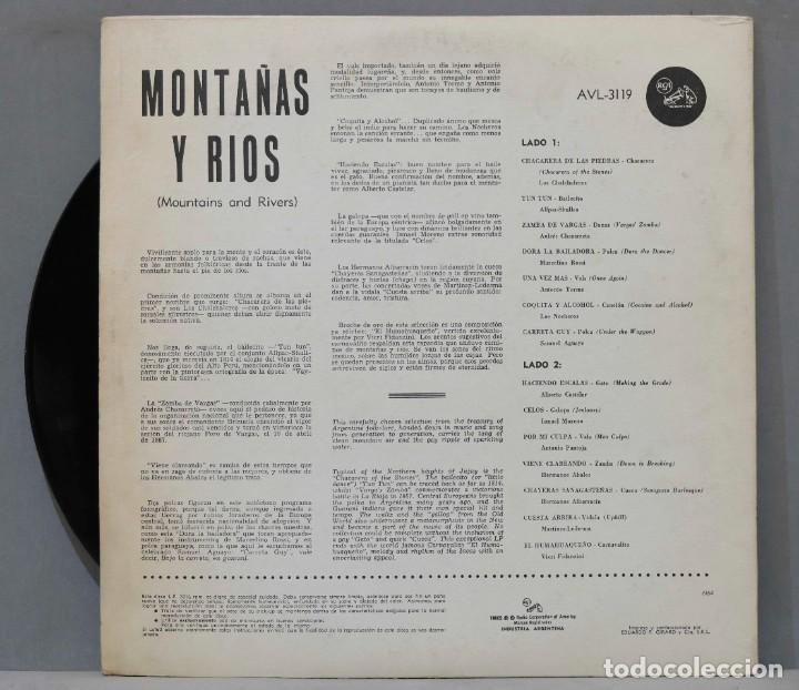 Discos de vinilo: LP. MONTA&Ntilde;AS Y RIOS - Foto 2