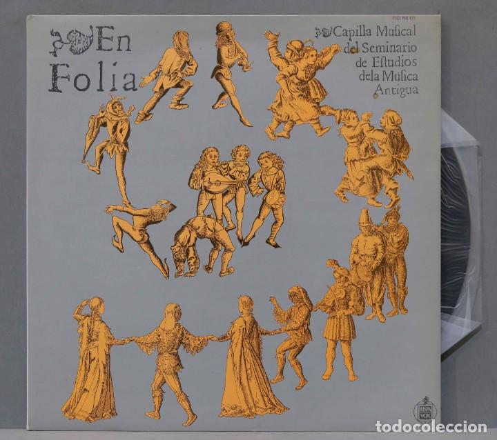 Vinyl records: LP. CAPILLA MUSICAL DEL SEMINARIO DE ESTUDIOS DE M&Uacute;SICA ANTIGUA. EN FOL&Iacute;A