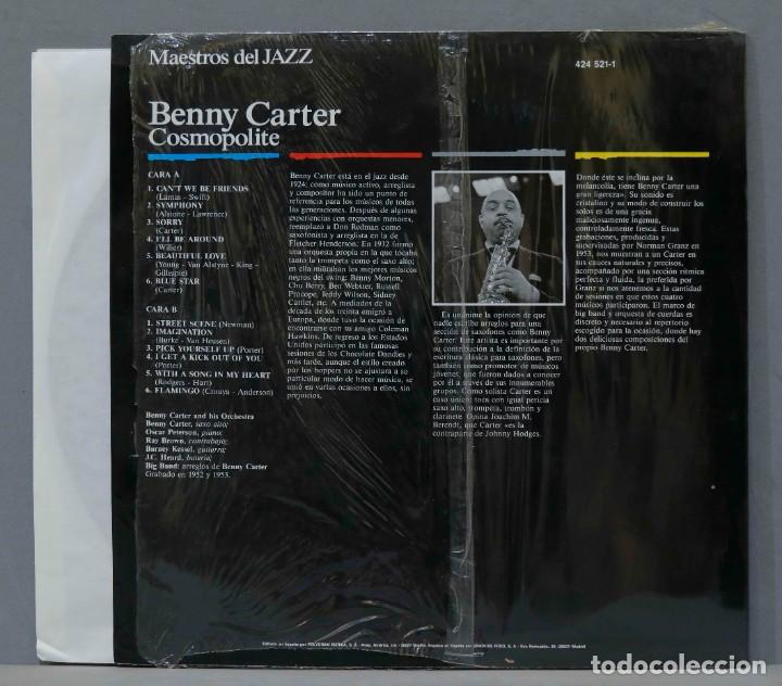 Discos de vinilo: LP. Benny Carter. Cosmopolite - Foto 2