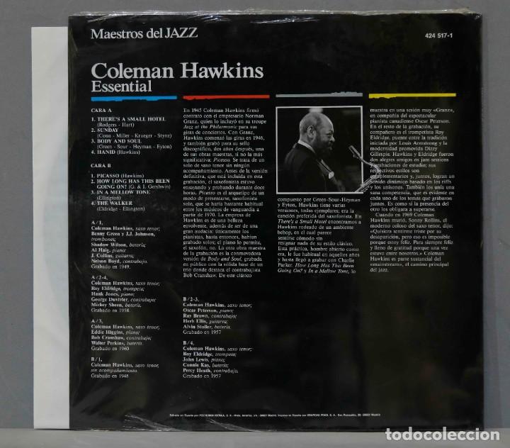 Discos de vinilo: LP. Coleman Hawkins. Essential - Foto 2