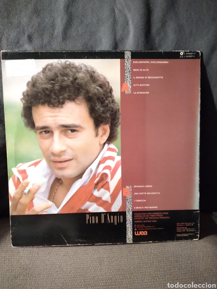 Discos de vinilo: Vinilo - PINO DANGIO &rdquo;EVELONPAPPA EVELONMAMMA&rdquo; ES.83 - Foto 2