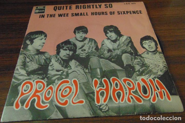 Discos de vinilo: Procol Harum &ndash; Quite Rightly So - SINGLE 1968 - Foto 1