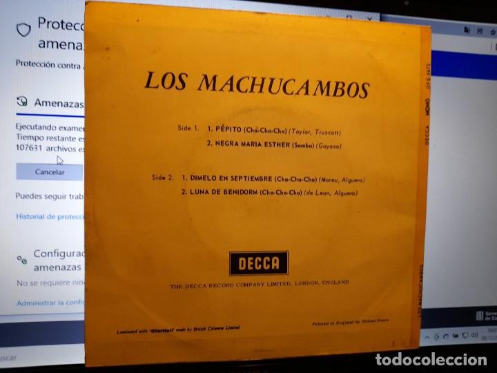 Discos de vinilo: EP DE LOS MACHUCAMBOS : PEPITO + 3 ( EDICION INGLATERRA ) - Foto 2