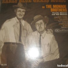 Discos de vinilo: THE MONROE BROTHERS EARLY BLUE GRASS MISIC (RCA-1963) RE EDITADO USA LEA DESCRIPCION. Lote 306185553