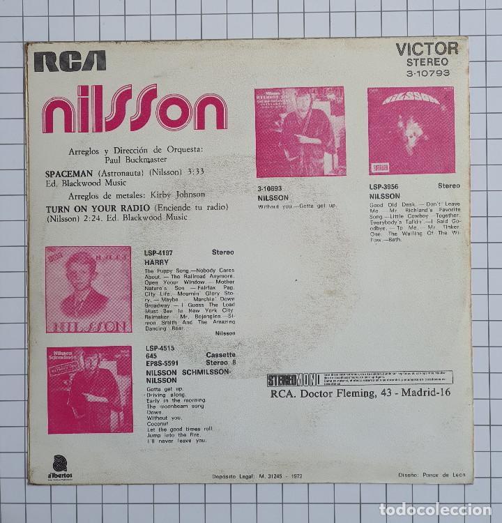 Discos de vinilo: DISCO - VINILO - SINGLE - NILSSON - Space Man - 1972 - Foto 6