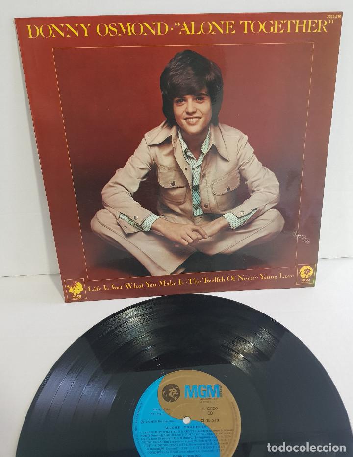 Discos de vinilo: DONNY OSMOND - ALONE TOGETHER - Foto 1