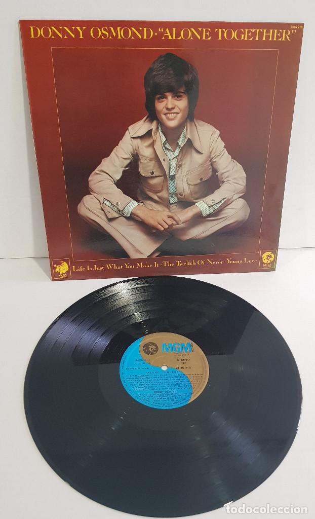 Discos de vinilo: DONNY OSMOND - ALONE TOGETHER - Foto 2