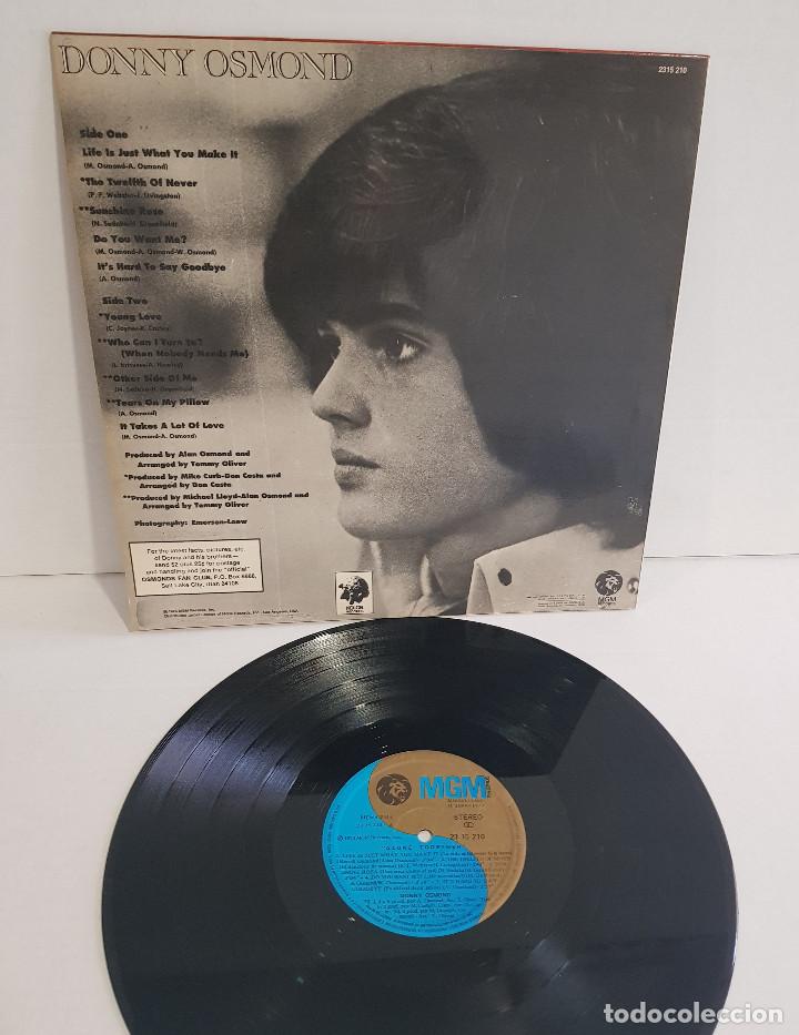 Discos de vinilo: DONNY OSMOND - ALONE TOGETHER - Foto 4