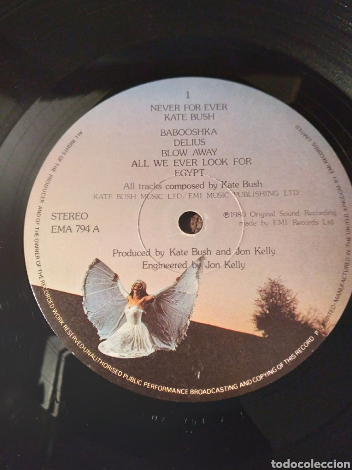 Discos de vinilo: Vinilo - KATE BUSH &rdquo;NEVER FOR EVER&rdquo; UK.80 - Foto 5