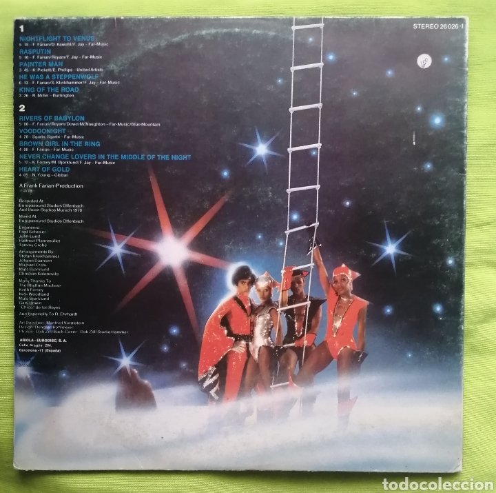 Discos de vinilo: BONEY M NIGHT FLIGHT TO VENUS - Foto 2