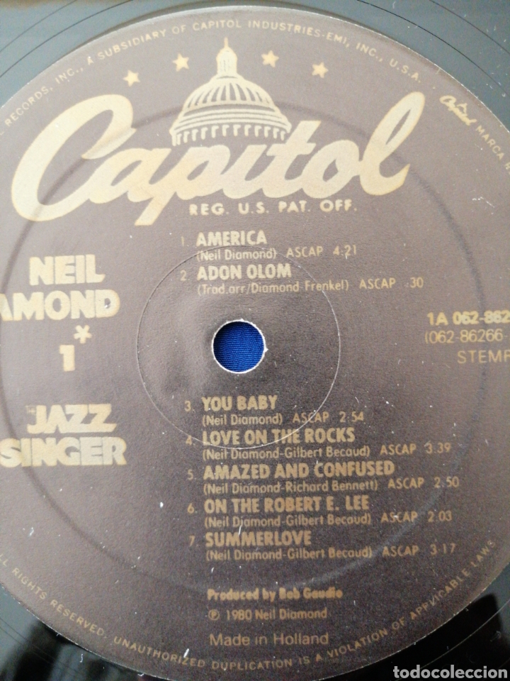 Discos de vinilo: NEIL DIAMOND THE JAZZ SINGER - Foto 4