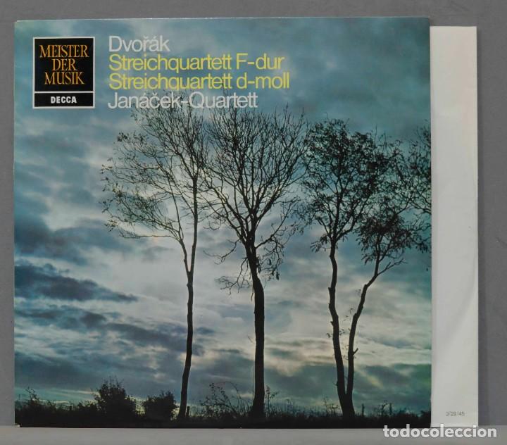 Vinyl records: LP. Dvoř&aacute;k. Jan&aacute;ček Quartett. Streichquartett F-dur. Streichquartett D-moll