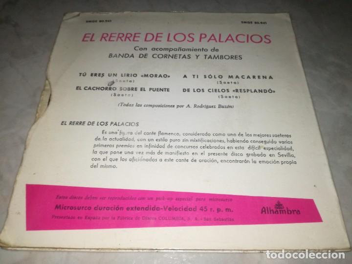 Discos de vinilo: EL RERRE DE LOS PALACIOS-SAETAS - Foto 2