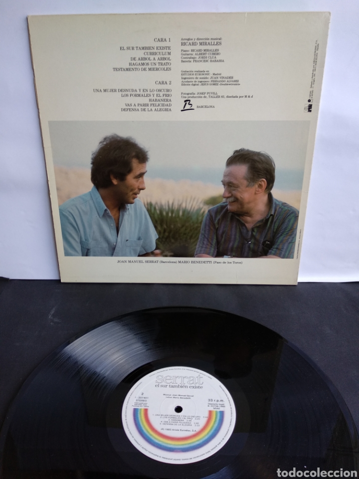 Discos de vinilo: *SERRAT, EL SUR TAMBIEN EXISTE, ARIOLA, 1985 - Foto 3