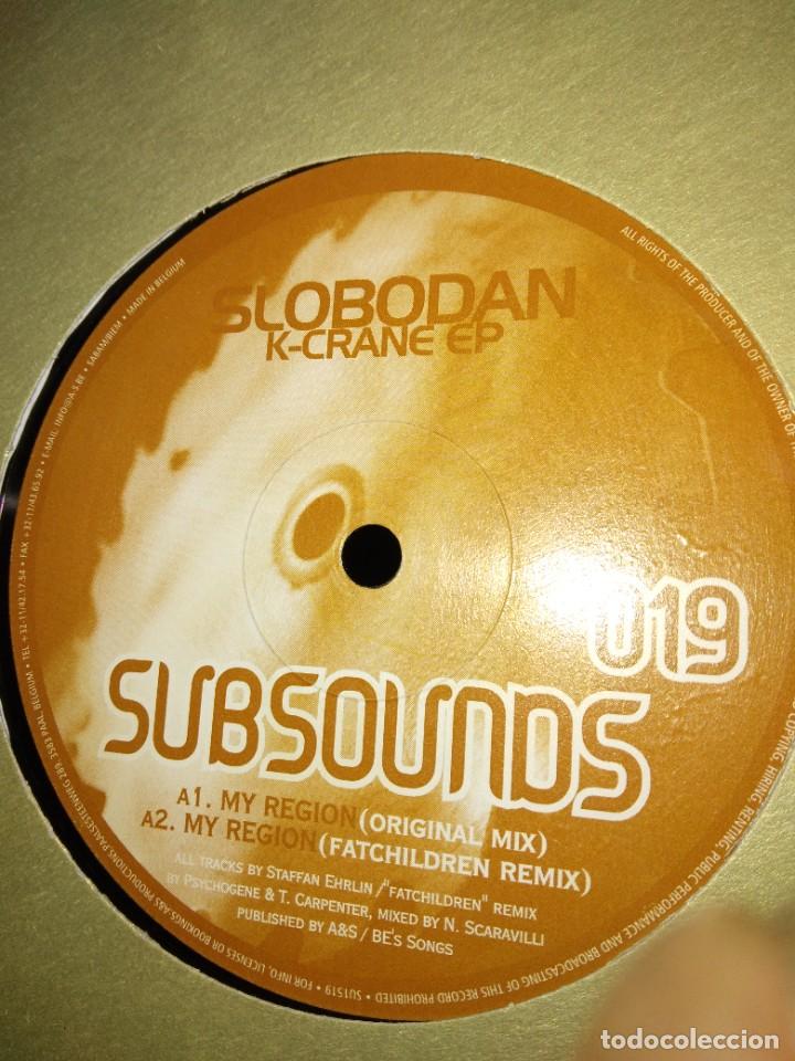 Discos de vinilo: TECHNO E.P. 12&rdquo; - SLOBODAN - K-CRANE (Belgium. 1999) - Foto 1