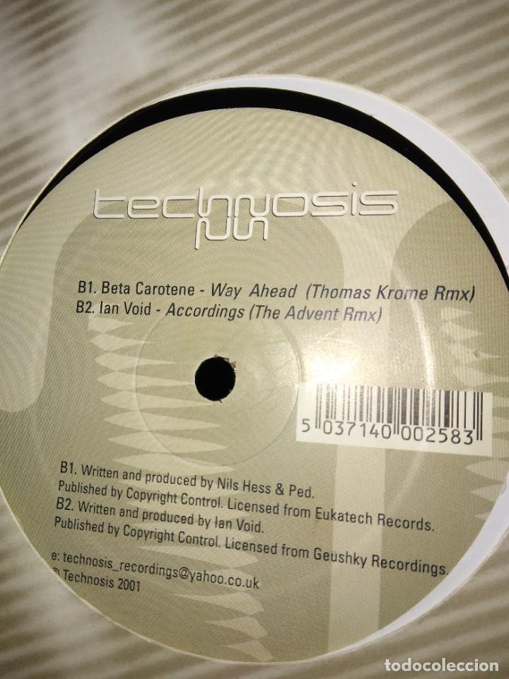Discos de vinilo: TECHNO E.P. 12&rdquo; - VARIOUS - TECHNOSIS 1 - (UK. 2001) - Foto 3