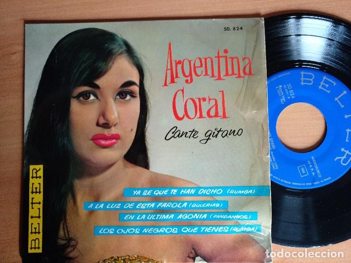 Discos de vinilo: ARGENTINA CORAL CANTE GITANO EP 1962 - Foto 1
