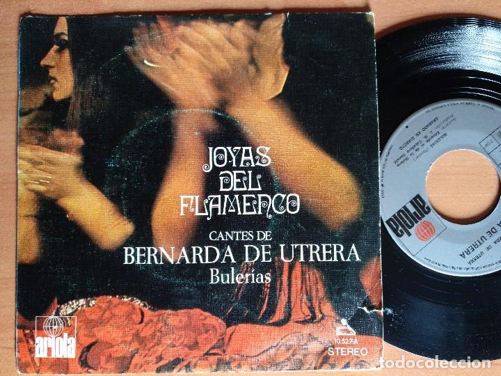 Discos de vinilo: BERNARDA DE UTRERA JOYAS DEL FLAMENCO EP - Foto 1