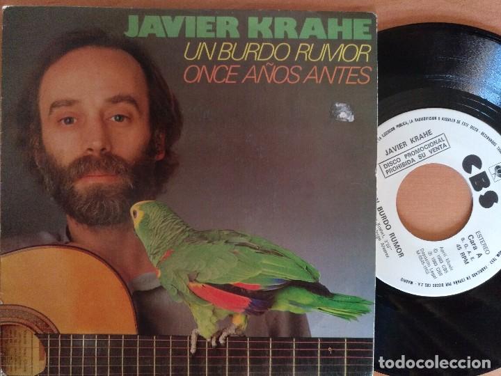 Discos de vinilo: JAVIER KRAHE UN BURDO RUMOR . PROMO - Foto 1