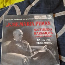 Discos de vinilo: VINILO, JOSÉ MARIA PEMAN ,NOCTURNO A MARGARITA. Lote 306470278