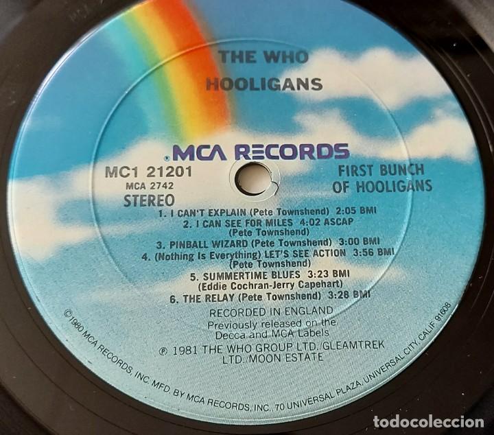 Discos de vinilo: LP DOBLE VINILO THE WHO HOOLIGANS MCA 1981 USA - Foto 4