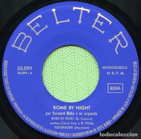 Discos de vinilo: Rome By Night - Bernard Hilda Y Su Orquesta - Foto 4