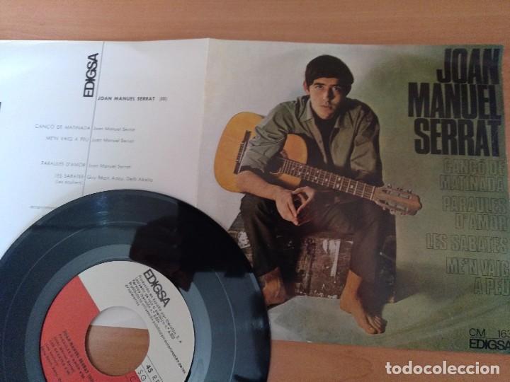 Discos de vinilo: JOAN MANUEL SERRAT CAN&Ccedil;O DE MATINADA EP - Foto 1