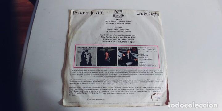 Discos de vinilo: PATRICK JUVET-SINGLE LADY NIGHT - Foto 2