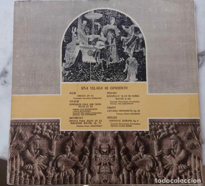 Discos de vinilo: UNA VELADA DE CONCIERTO.BACH.VIVALDI.BEETHOVEN.MOZART.CHOPIN.BERLIOZ. LP ORIGINAL ESPA&Ntilde;A