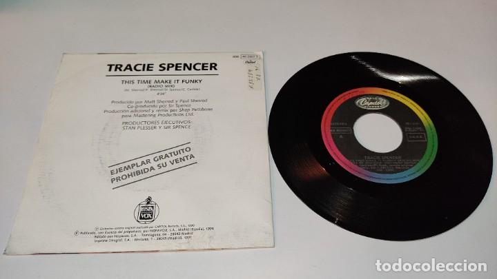 Discos de vinilo: Tracie Spencer - This Time Make It Funky (7&rdquo;, Single, Promo) - Foto 2