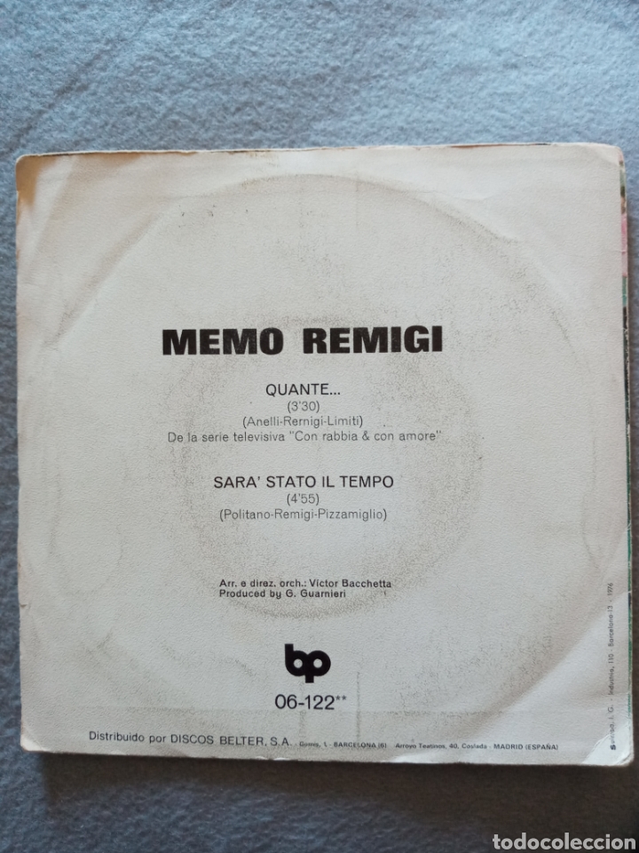 Discos de vinilo: Memo-quante...disco vinilo single - Foto 2