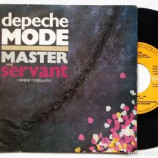 Disques de vinyle: DEPECHE MODE MASTER AND SERVANT [SG SPAIN 1984] [VG+]. Lote 306633518