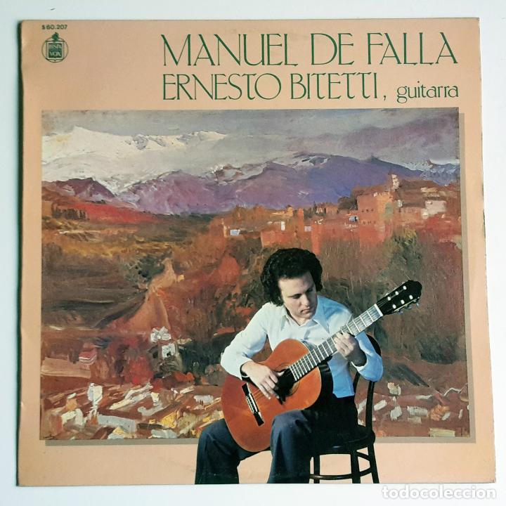 Discos de vinilo: ERNESTO BITETTI Manuel de Falla [LP Spain 1979] [NM] - Foto 1