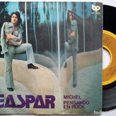 Discos de vinilo: GASPAR PENSANDO EN ROCK RNR [SG SPAIN 1973] [NM] 🔊
