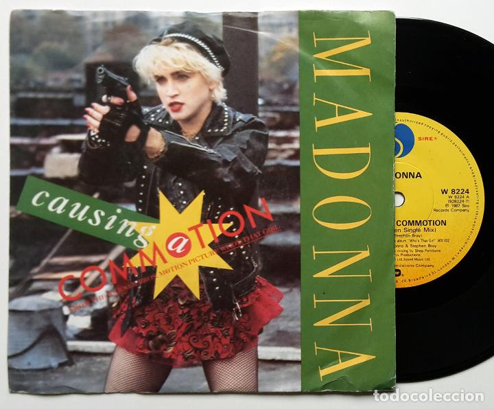 Discos de vinilo: MADONNA causing a commotion [SG UK 1987] [NM] - Foto 1
