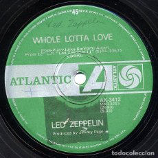 Discos de vinilo: LED ZEPPELIN WHOLE LOTTA LOVE HARD BLUES [SG AUSTRALIA 1969] [VG+] 🔊
